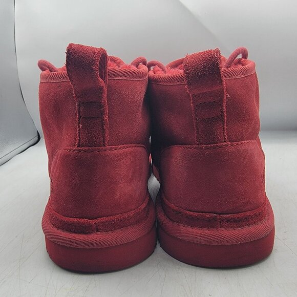 UGG Neumel Mens 10 Red Chukka Boots Lined Warm Casual Outdoors Walking 3236 - Picture 4 of 12